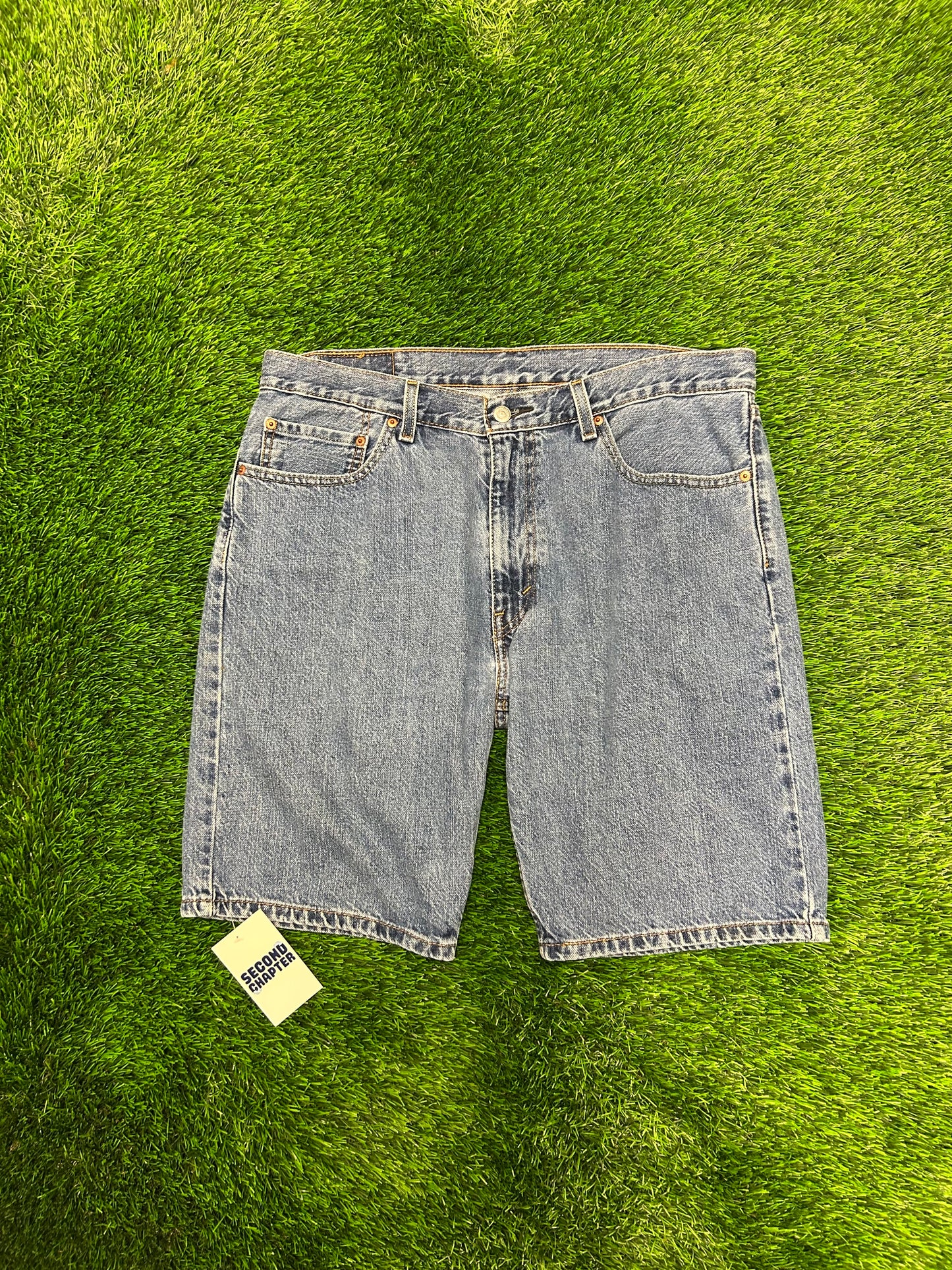 Levi's 505 Blue Jean Shorts (36)