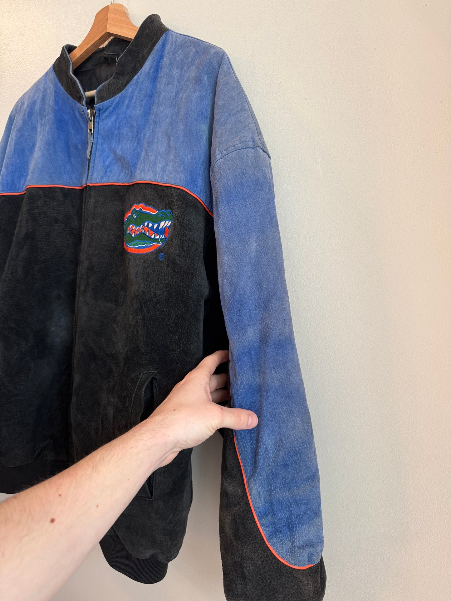 00s Florida Gators Faded Suede Jacket (XL)