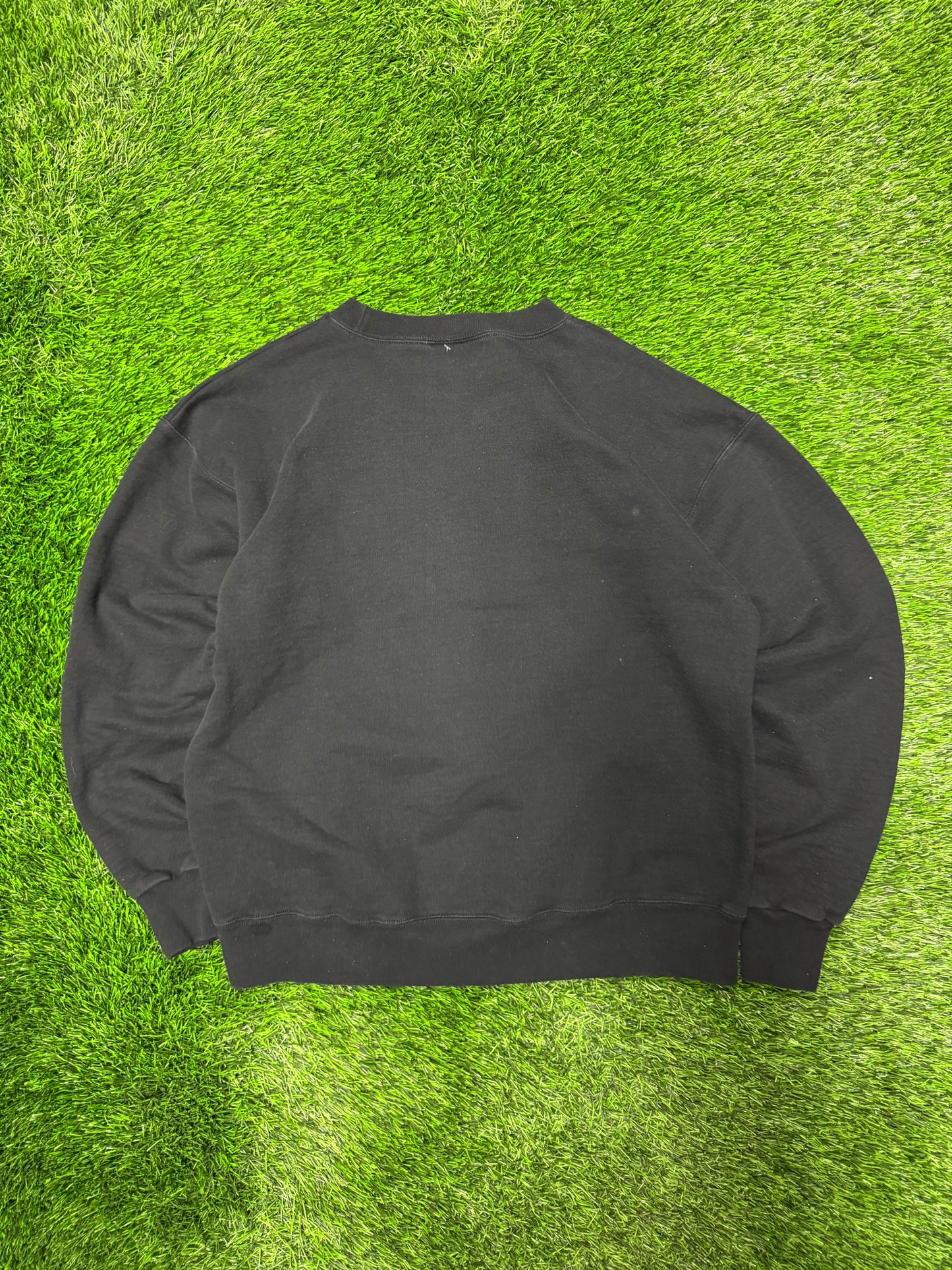 00s Appalachian State University (ASU) Black Spell Out Crewneck (M)