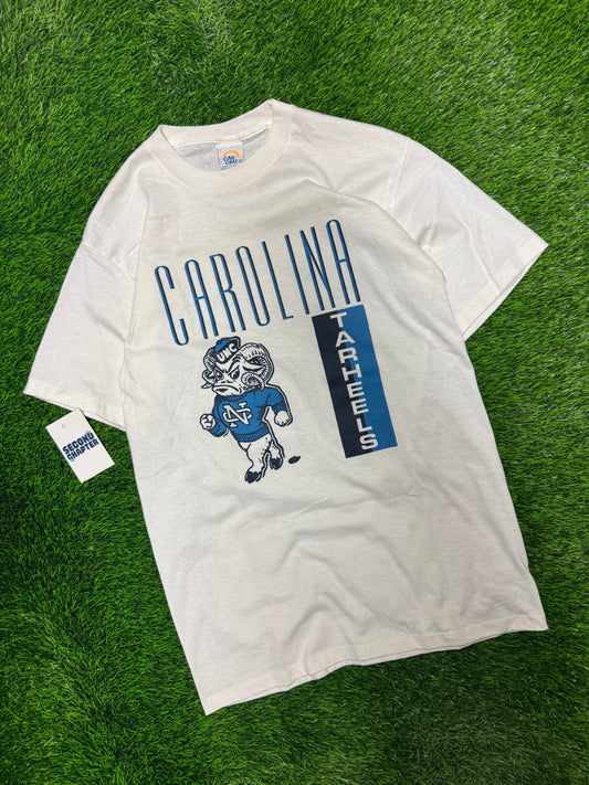 90s University of North Carolina (UNC) Tar Heels Mascot Spell Out Tee (M)