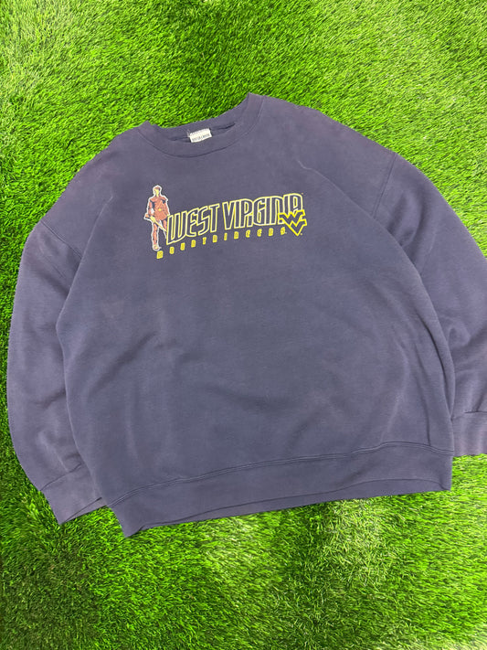 90s West Virginia University WVU Briar Creek Spell Out Vintage Crewneck (XL)