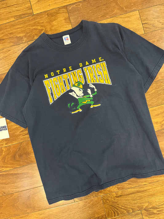 90s Notre Dame Vintage Russell Tee (L)