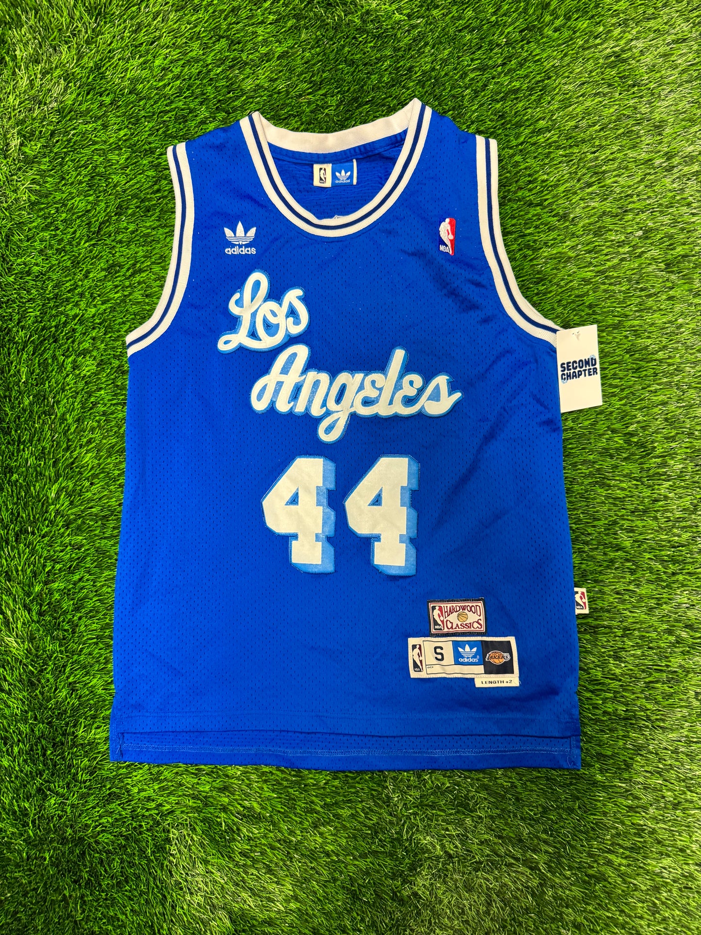 Los Angeles Lakers Jerry West #44 Adidas Hardwood Classics Throwback NBA Jersey (S)