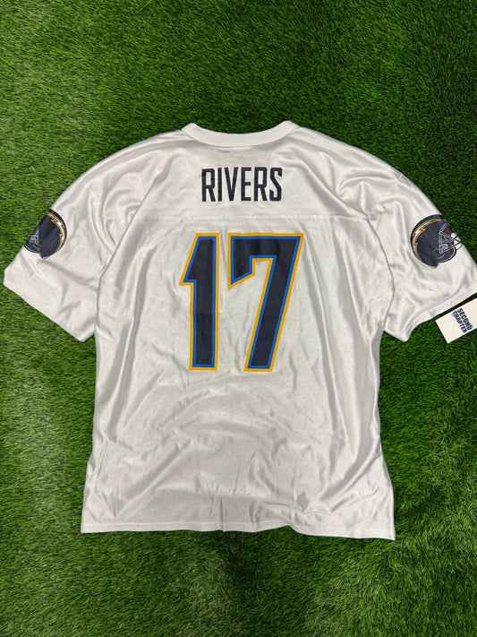 00s San Diego Chargers Phillip Rivers #17 Vintage NFL Players Jersey (XL)