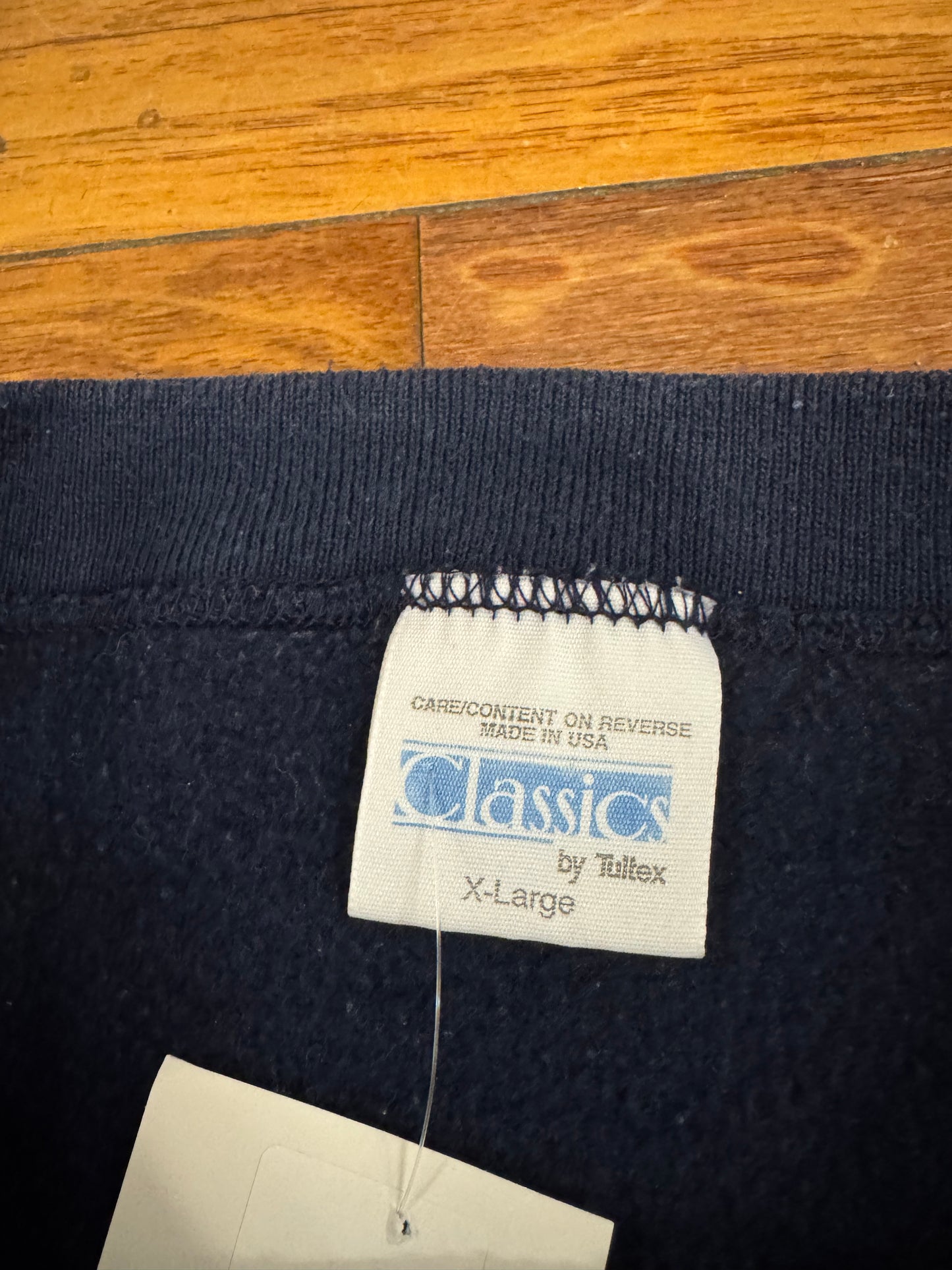 90s Notre Dame Navy Tultex Crewneck (L)
