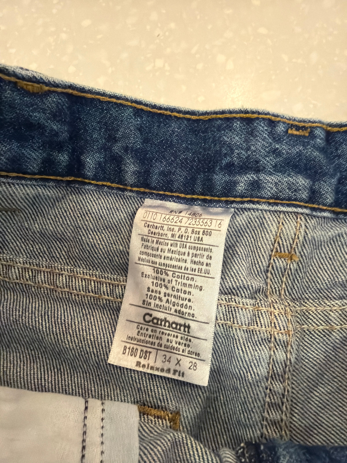 2010 Carhartt Dark Wash Shorts (32)