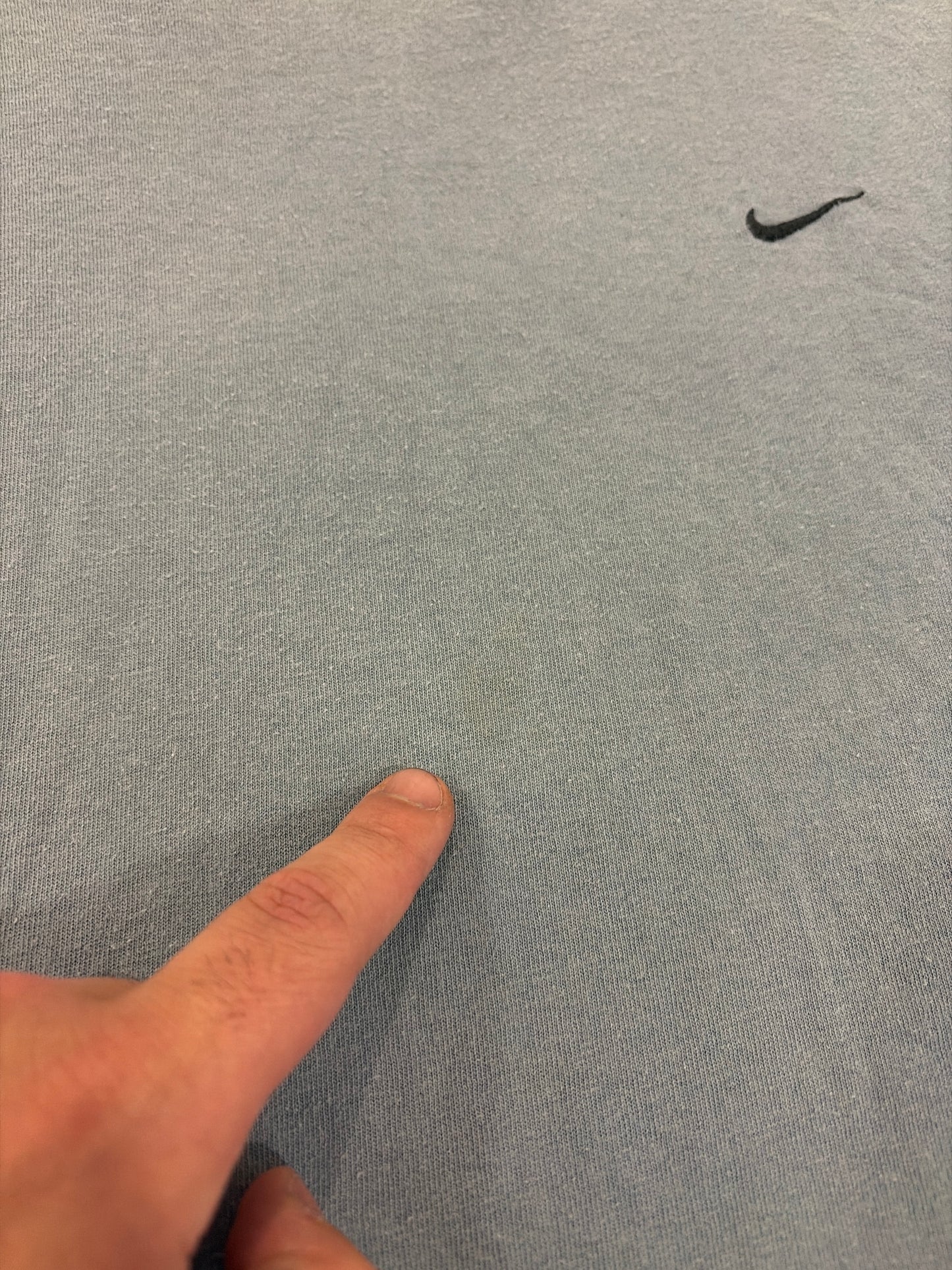 90s Nike Faded Washed Slate Blue Tee (L)