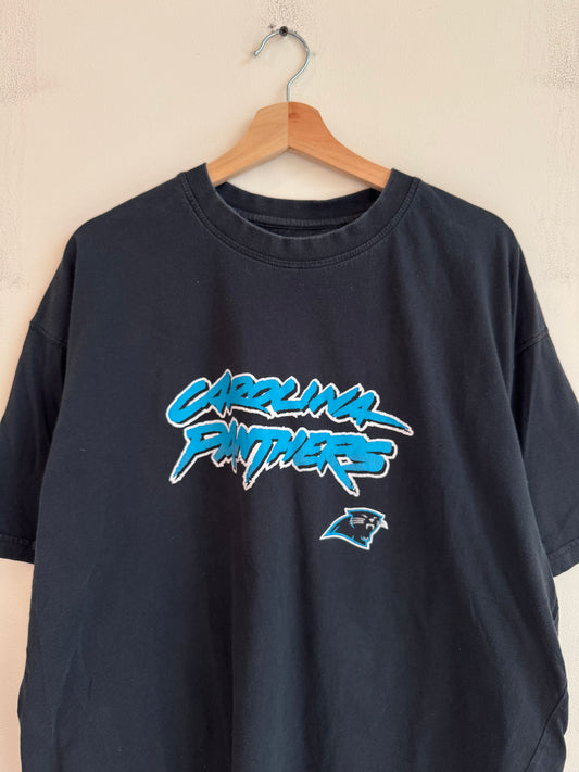 00s Carolina Panthers Cat Scratch Reebok Tee (XL)