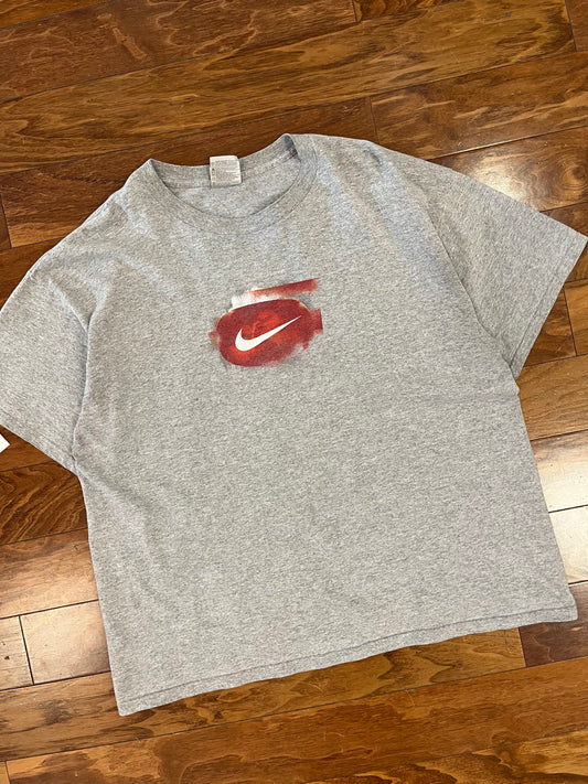 00s Nike Red Swoosh Tee (XL)