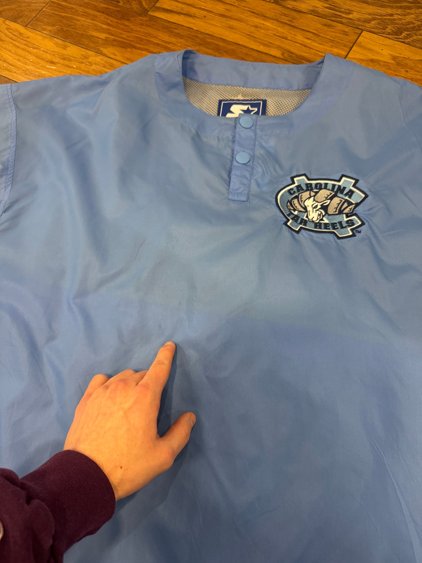 90s UNC Tar Heels Coach Warm Up Starter Windbreaker (L)