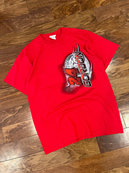 00s Jeff Gordon Red Nascar Tee (L)