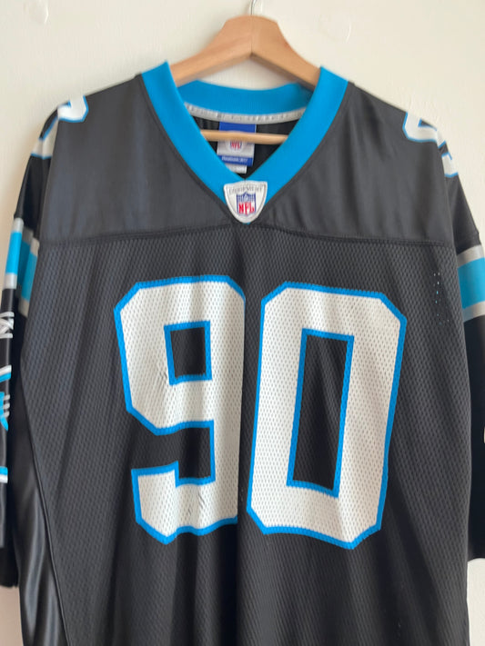 00s Carolina Panthers Julius Peppers Reebok Jersey (L)