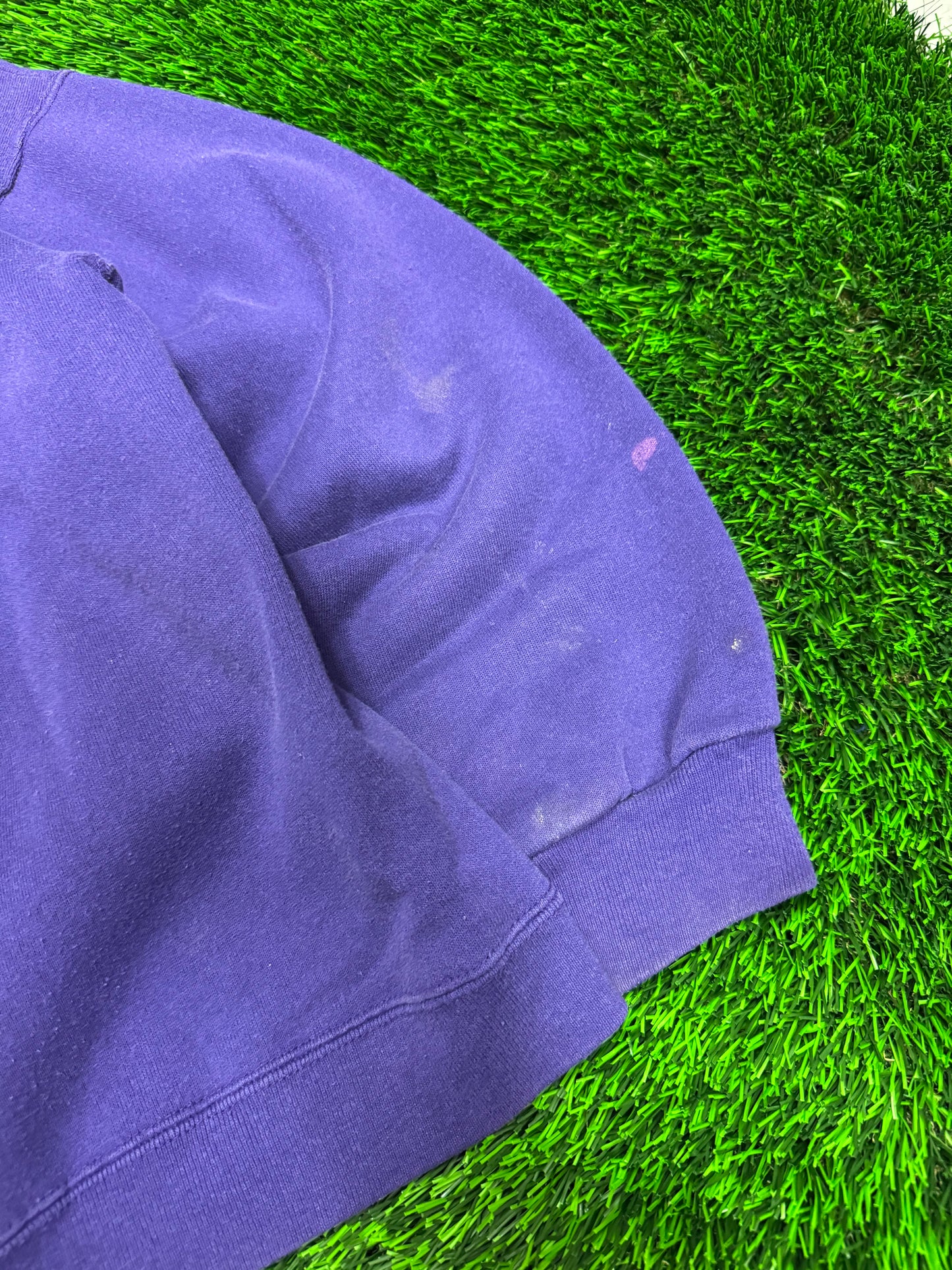 90s Minnesota Vikings Spell Out Trench Crewneck (L)