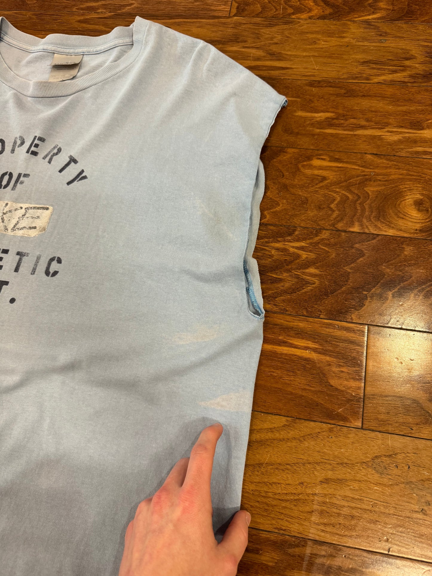 00s Property of Nike Faded Blue Muscle Tee (XXL)