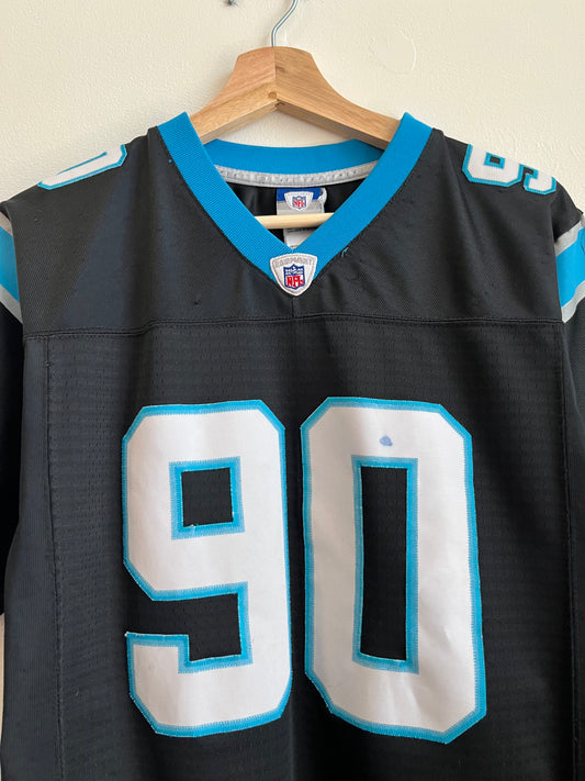 00s Carolina Panthers Julius Peppers Youth Jersey (Youth L)