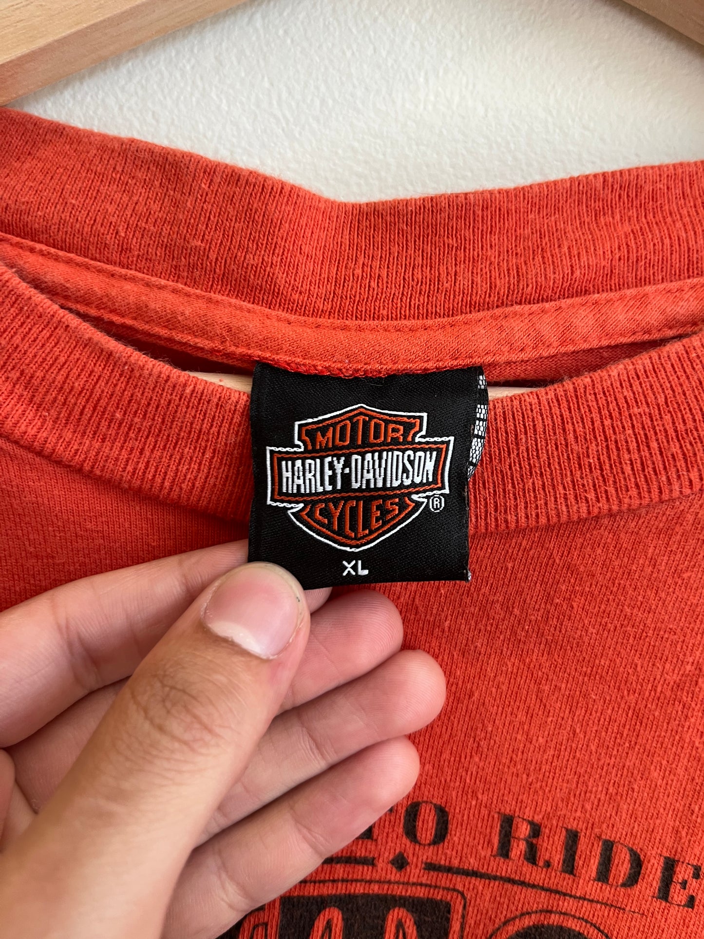 2006 Harley Davidson Orange Daytona Tee (XL)