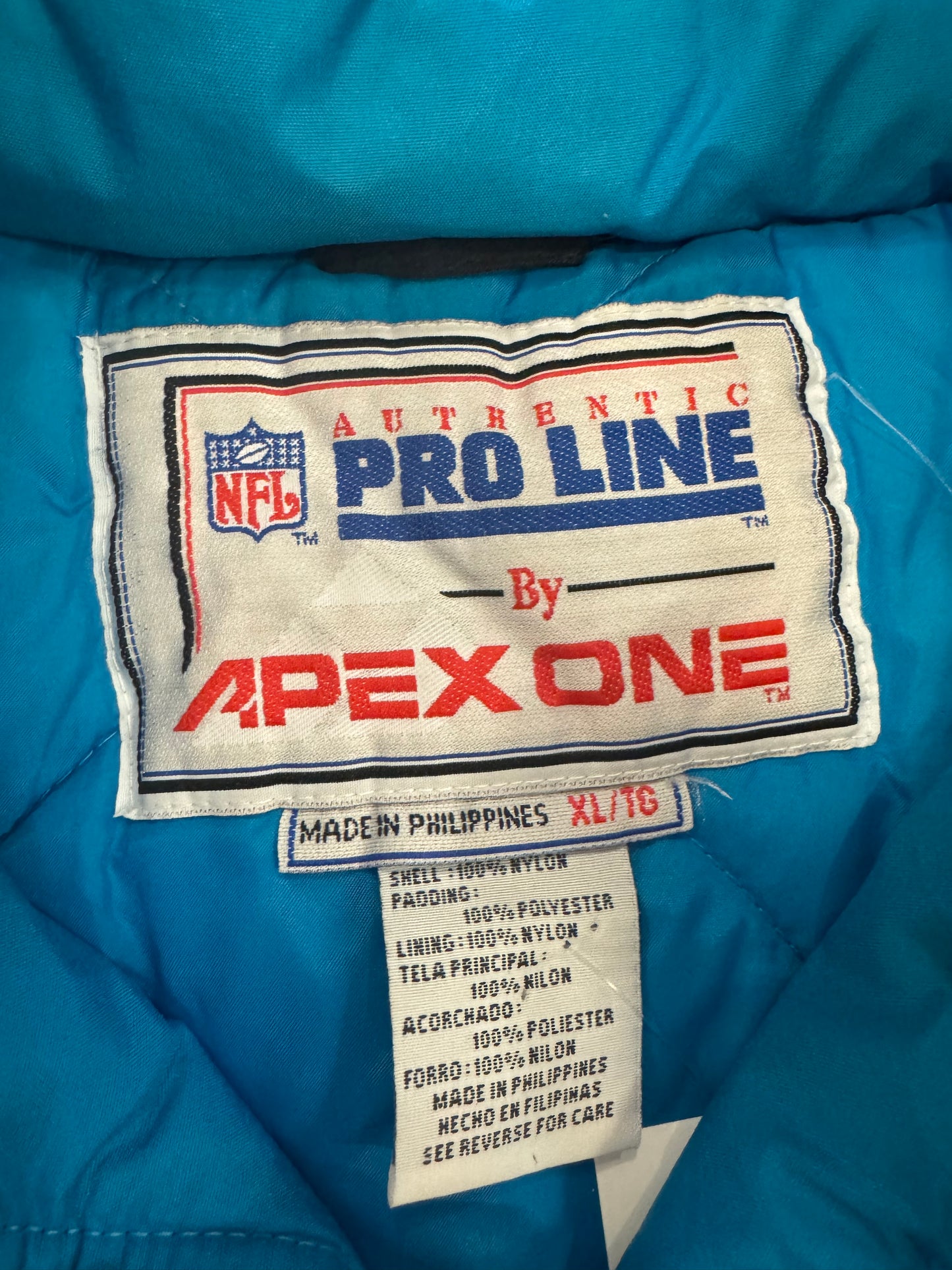 90s Carolina Panthers Apex Parka Puffer Jacket (XL)