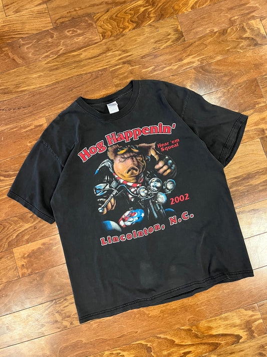 2002 Hog Happenin' Biker Tee (XL)
