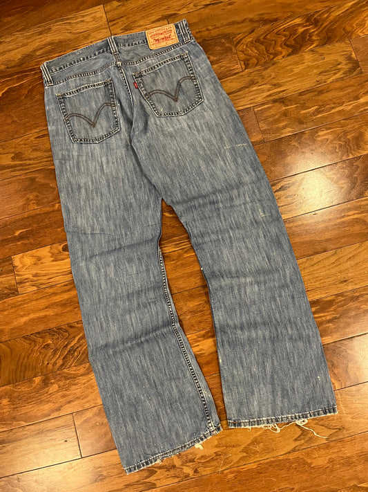 2009 Levi's 527 Paint Splatter Boot Cut Jeans (32 x 32)