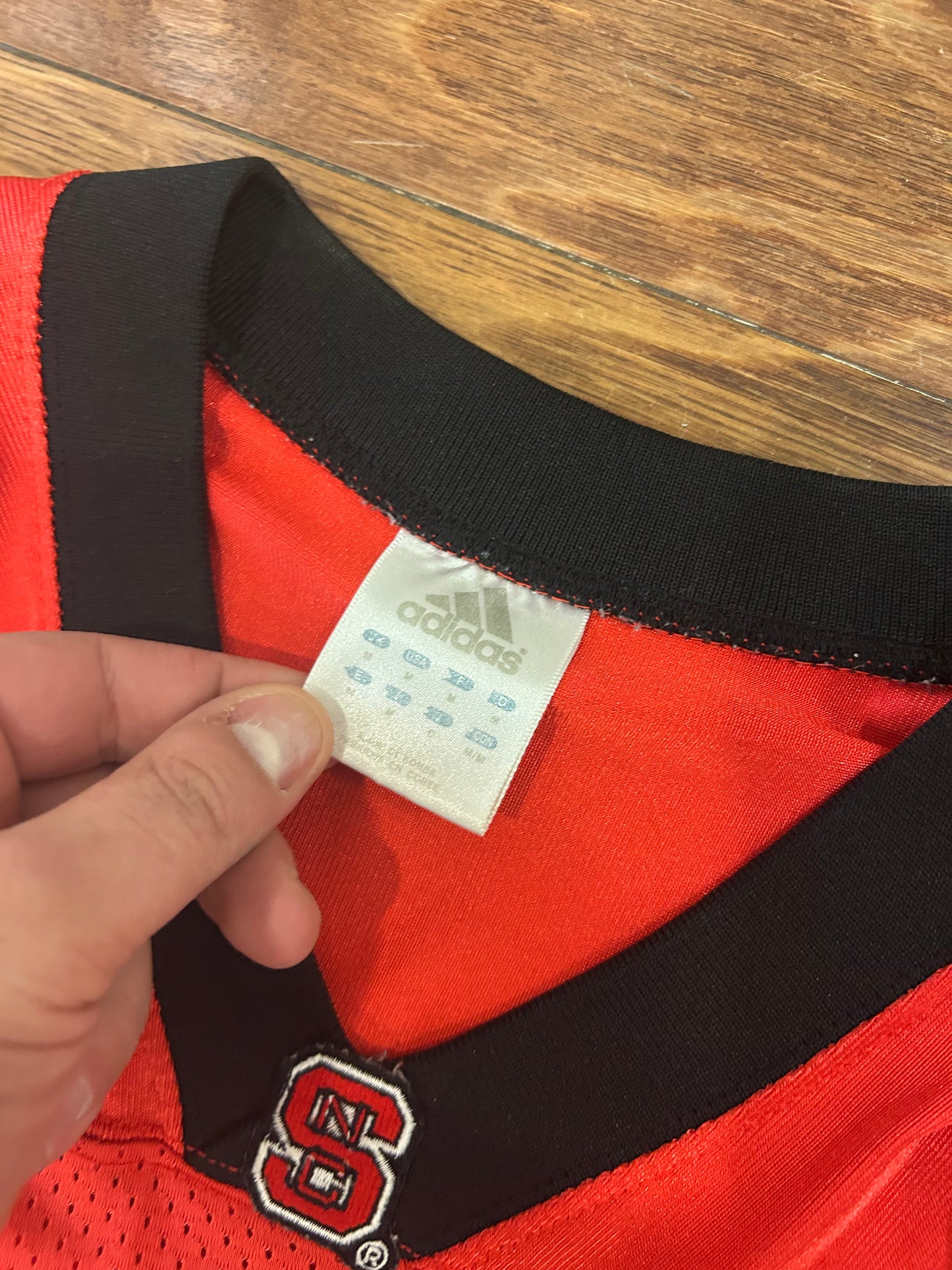 00s NC State (NCSU) Vintage #10 Adidas Football Jersey (M)