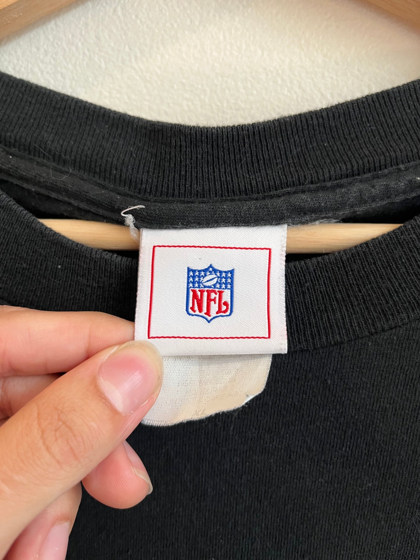 2004 New England Patriots vs Carolina Panthers NFL Super Bowl Black Tee (XL)