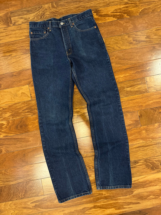 2000 Levi's 517 Dark Wash Boot Cut Jeans (34 x 36)