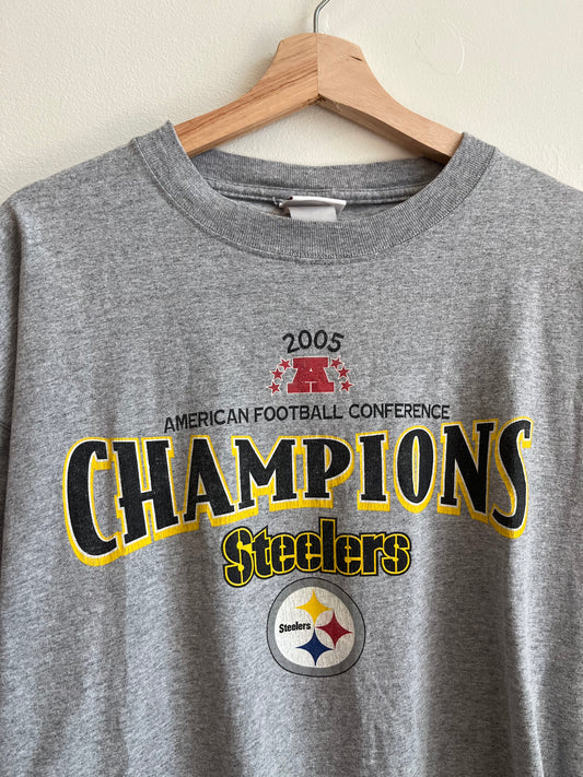 2005 Pittsburgh Steelers AFC Champions Tee (XL)