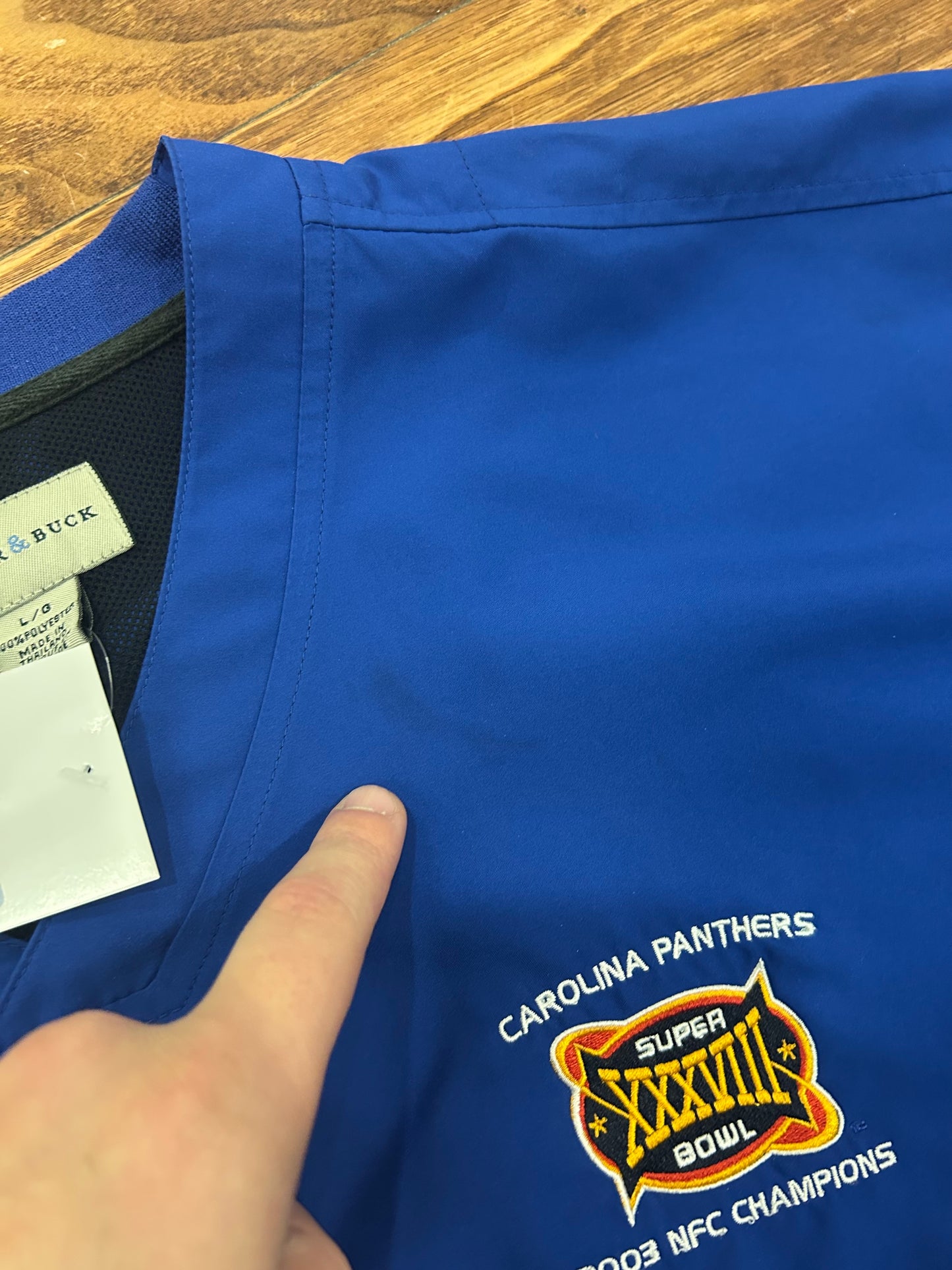 2003 Carolina Panthers Super Bowl Windbreaker (L)