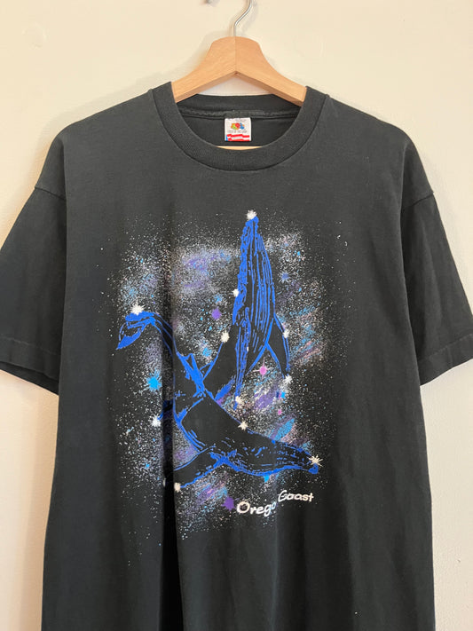 90s Oregon Coast Blue Whale Nature Tee (XL)