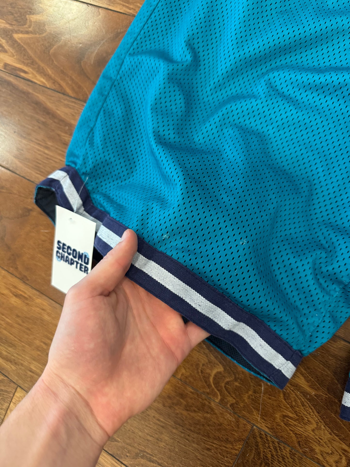 90s Charlotte Hornets Mesh Athletic Shorts (XXL)