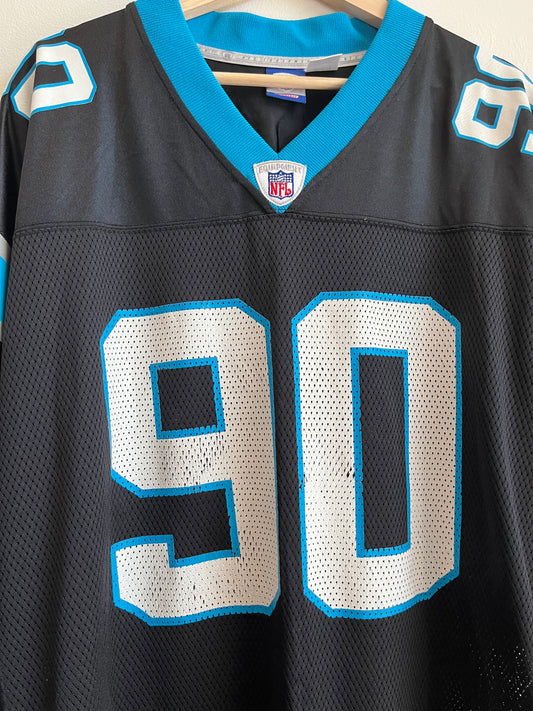 00s Carolina Panthers Julius Peppers Reebok NFL Jersey (XL)