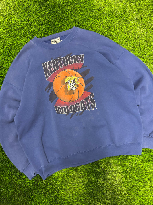 90s University Of Kentucky Wildcats Lee Sports Vintage Graphic Crewneck (XXL)