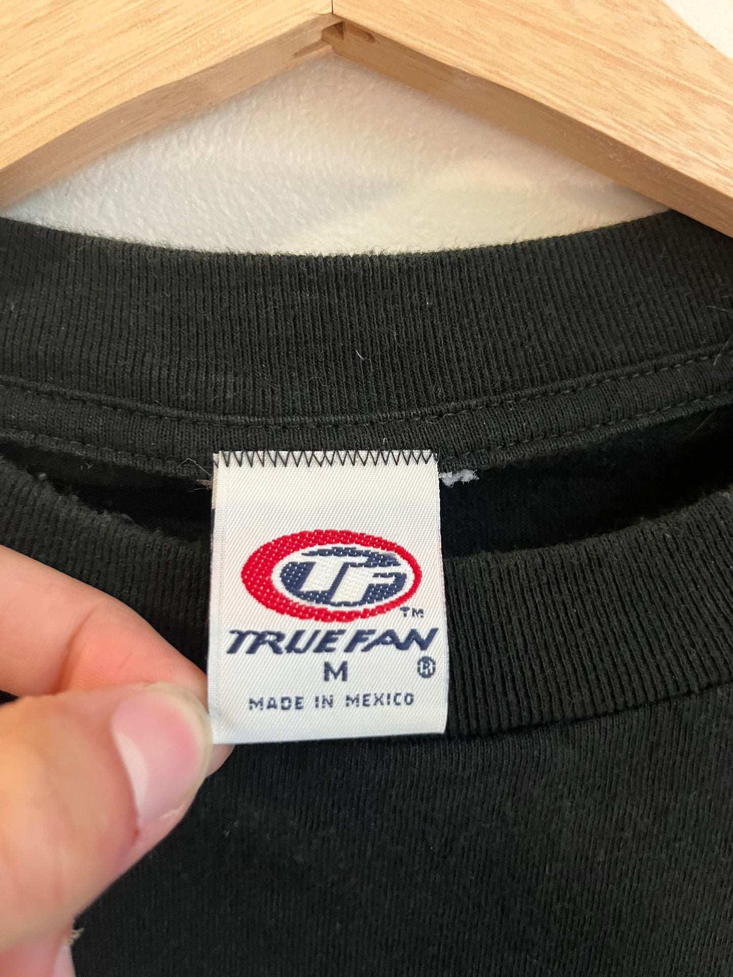 90s Atlanta Falcons Truefan Black Tee (M)