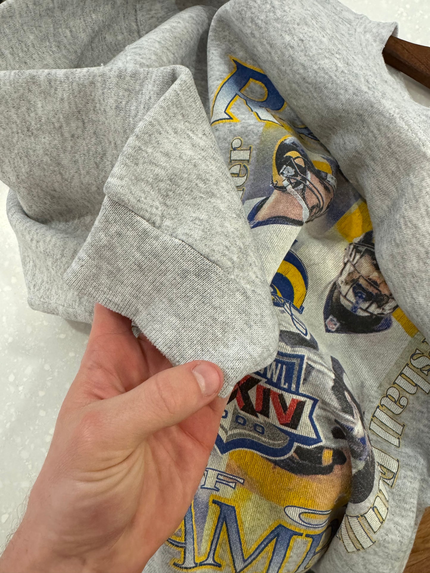 2000 St Louis Rams Warner & Faulk Crewneck (XL)