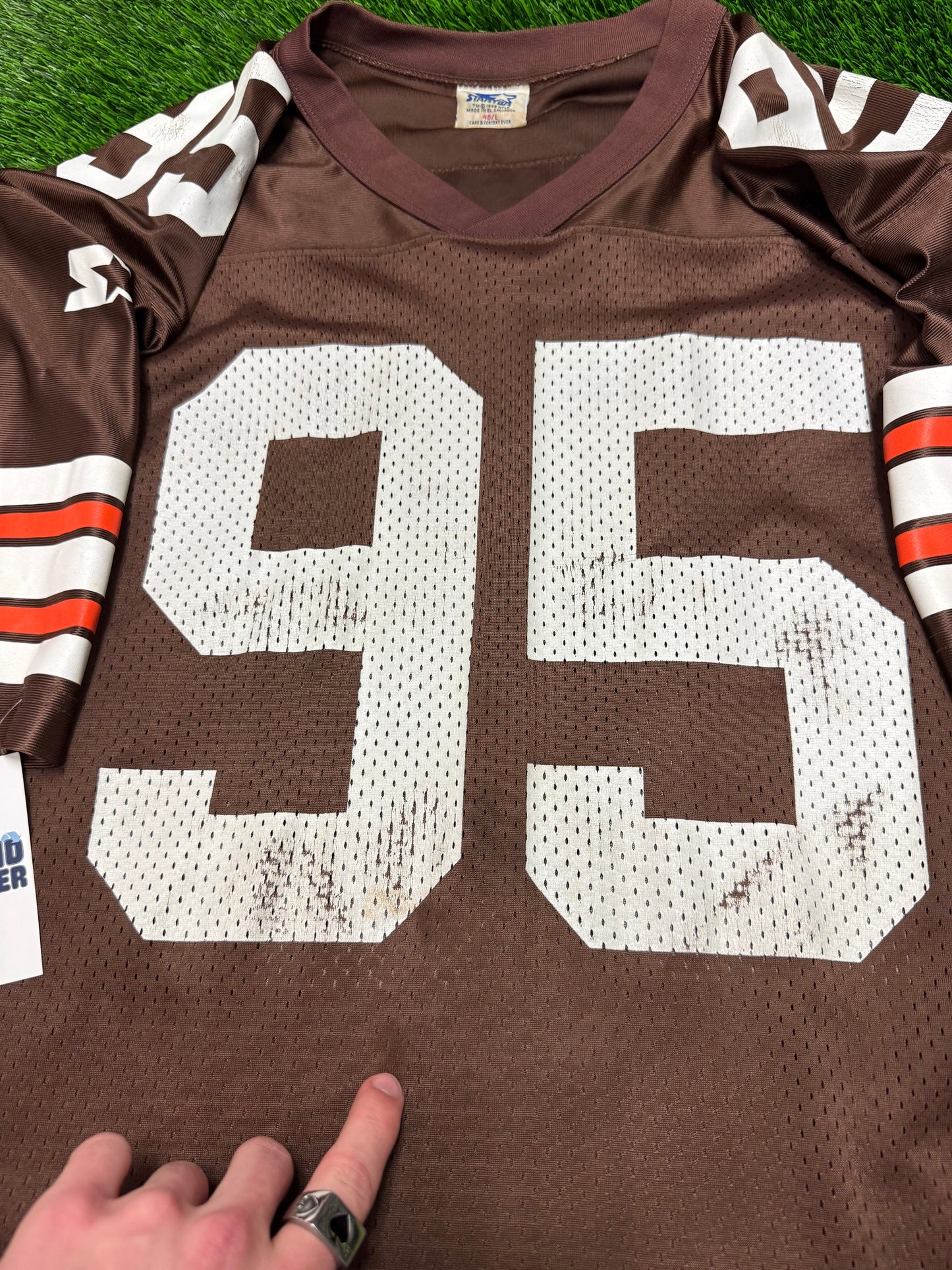 1998 Cleveland Browns Jamir Miller #95 Starter Jersey (L)