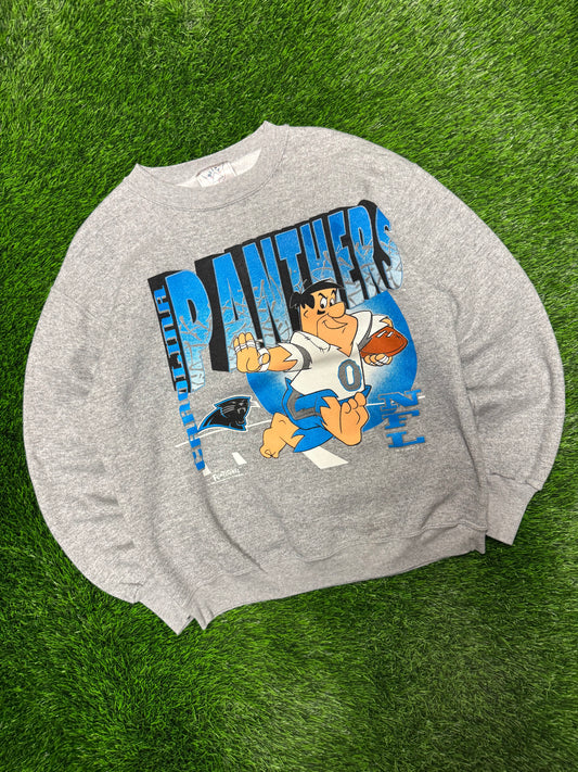 1993 Carolina Panthers The Flintstones Vintage Crewneck (L)