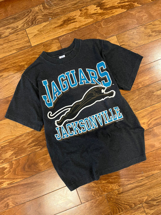 1993 Jacksonville Jaguars Logo 7 Striped Tee (M)
