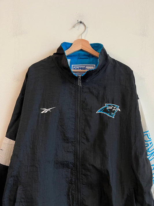 90s Carolina Panthers Reebok Pro Line Full Zip Windbreaker (XL)