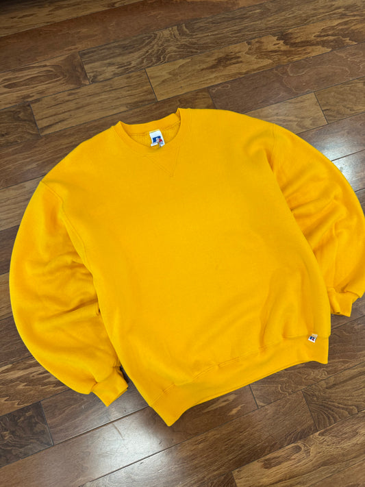 00s Russell Athletics Gold Essential Vintage Crewneck (L)