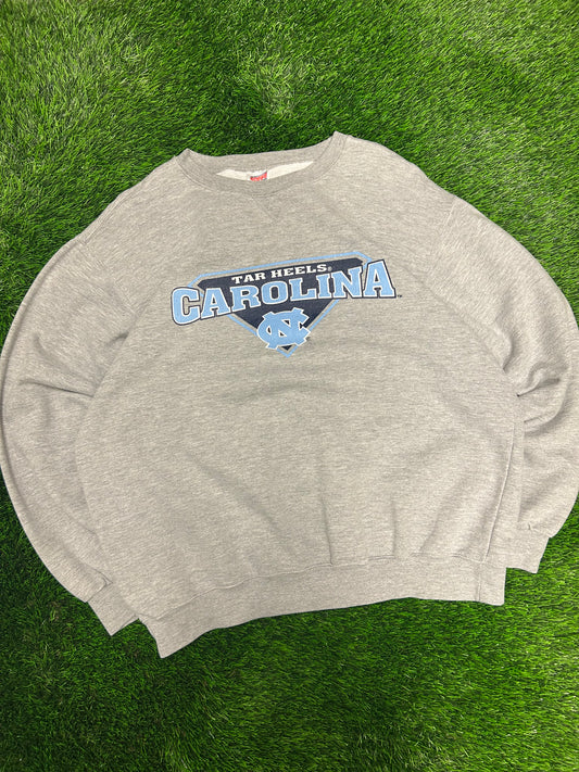 00s University Of North Carolina (UNC) Tar Heels Spell Out Vintage Soffe Crewneck (XL)