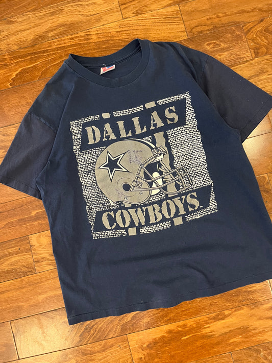 90s Dallas Cowboys Helmet Tee (XL)