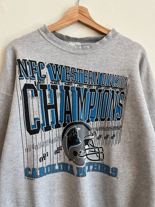 1996 Carolina Panthers NFC Western Division Crewneck (XL)