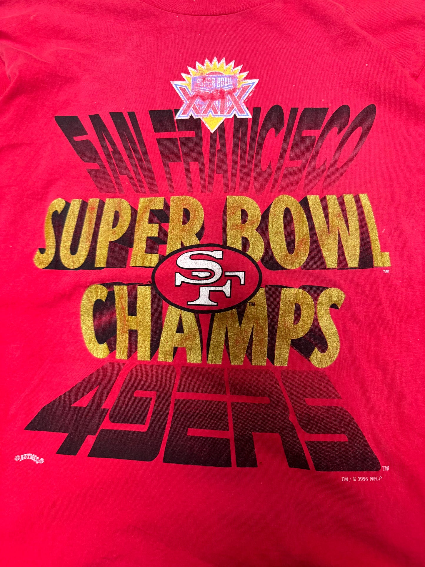 1995 San Francisco 49ers Big Spell Out Vintage Tee (XL)