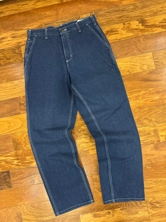 00s Carhartt Dark Wash Carpenter Jeans (32 x 32)