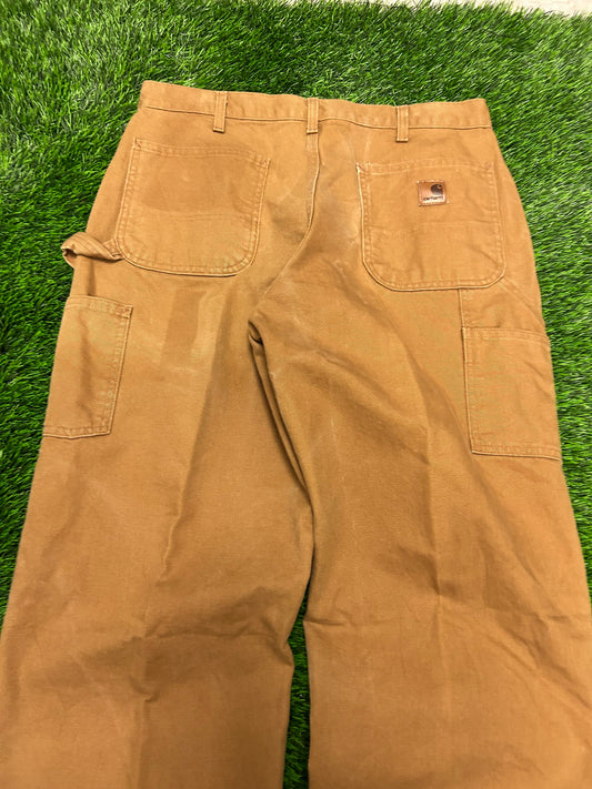 2011 Carhartt Dark Tan Carpenter Pants (35 x 32)