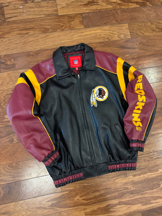00s Washington Redskins NFL Leather Jacket (M)
