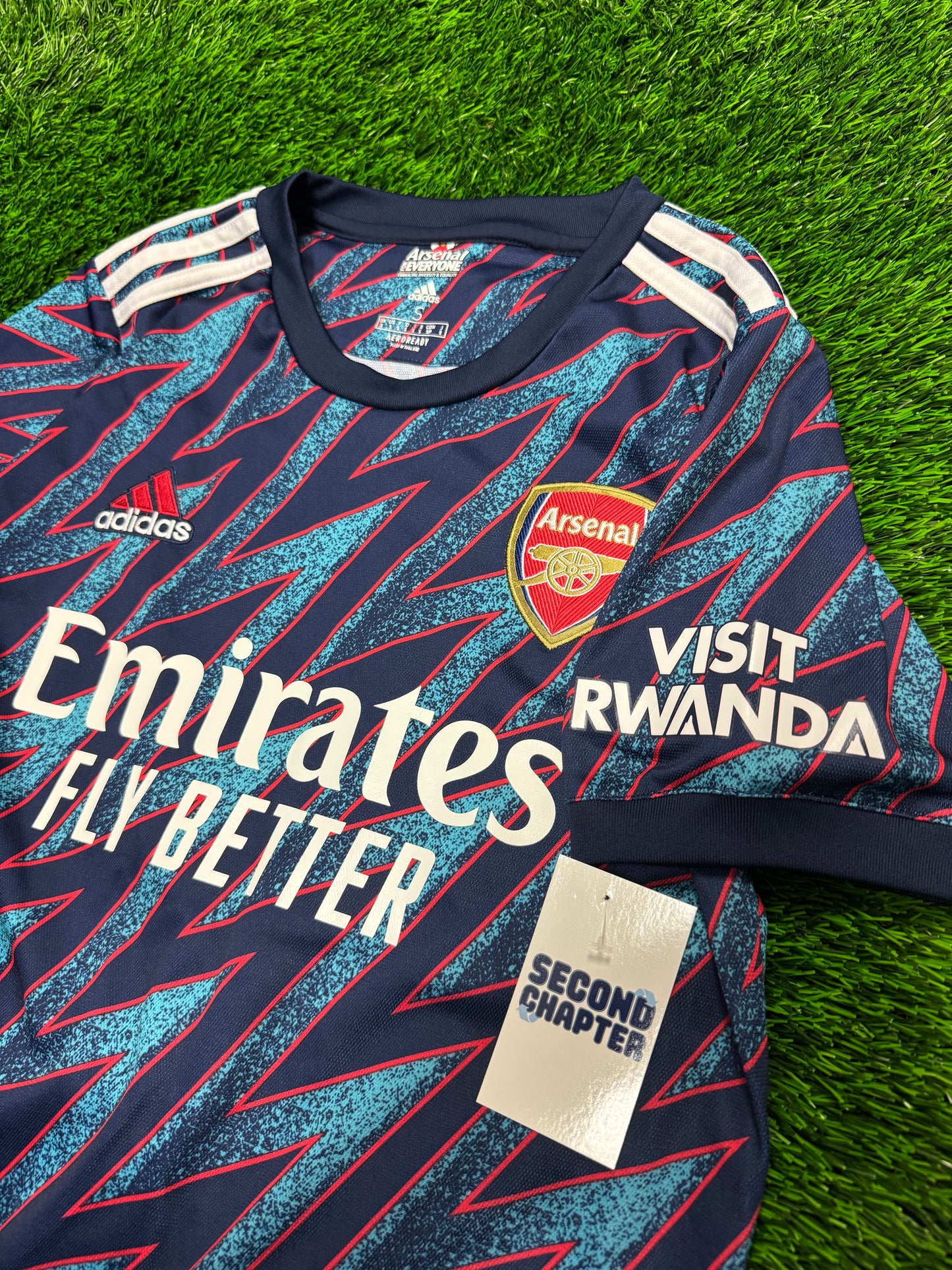 Arsenal Kieran Tierney #3 Adidas Third Jersey Emirates 2021-22 Kit (S)