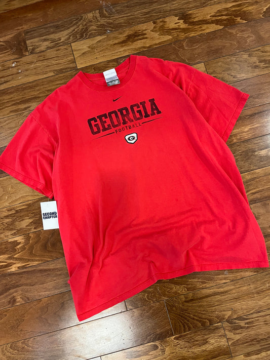 00a Georgia Nike Spell Out Tee (XXL)