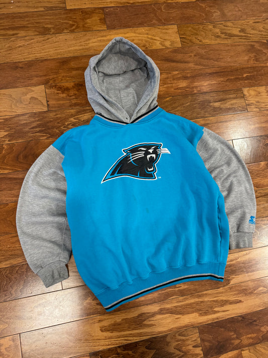 90s Carolina Panthers Starter Two Tone Hoodie (M)