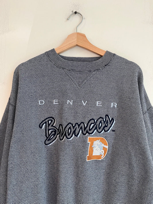 90s Denver Broncos Embroidered Lee Crewneck (L)